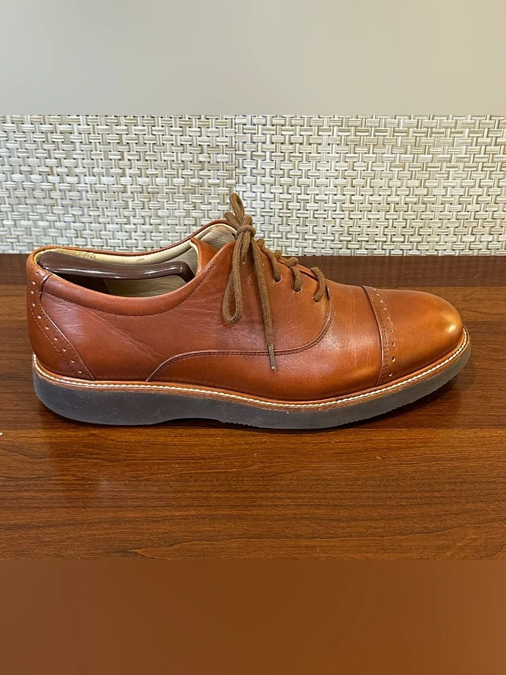 🌟HP🌟Samuel Hubbard Market Cap Dress Oxfords Whiskey Tan Cognac Leather PT 8W